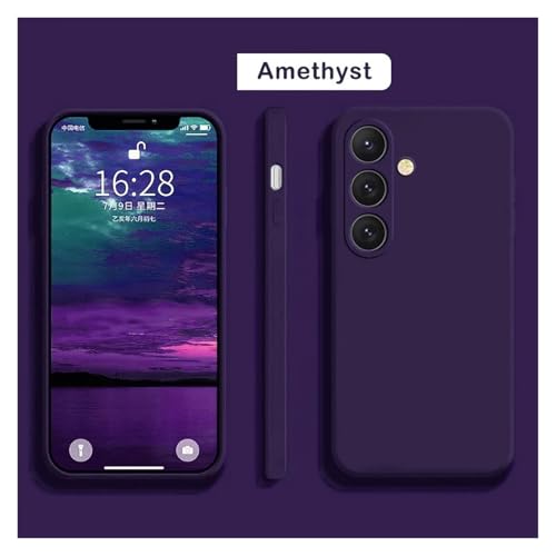 Coque silicone liquide pour Samsung S25 Ultra violet foncé