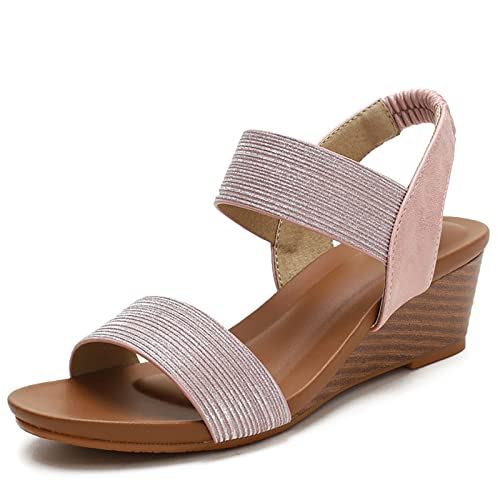 Chaussures romaines femme sandales compensées confortables ouvertes