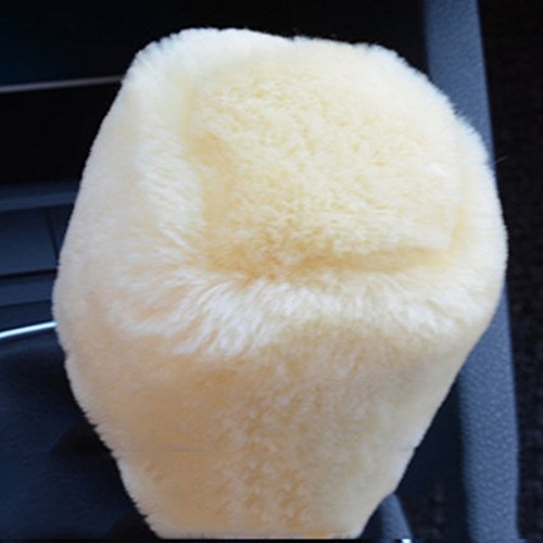 Ajcoflt 3 Pcs Estilo Do Carro Volante Alavanca de Mudança de Freio de Mão Feltro de Lã de Inverno Ma