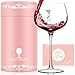 Personalized Gifts for Women Mom Friend, Initial A-Z Wine Glass Customized Gift For Woman, Unique Birthday Gifts for Women Her Mom Best Friend Sister Wife (L)