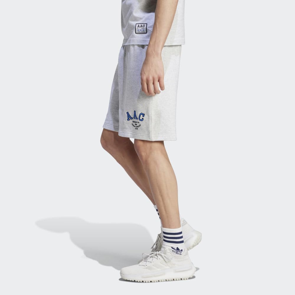 adidas Originals Men's Standard RIFTA Metro Short, Light Grey Heather, Large