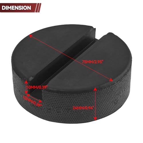 Universelle Wagenheber Gummiauflagemit Hebebühnen Rangierwagenheber Wagenheber Gummi-Pad Seitenwagenheber Gummiklotz Gummipuffer Gummiblock Für KFZ PKW SUV