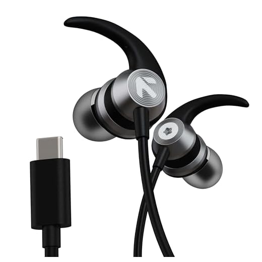 Boult Audio X1 Pro Wired Earphones with Type-C Port, 10mm Bass Drivers, Inline Control, IPX5 Water Resistant, Comfort Fit earphones wired headphones with mic, Type C earphones, Voice Assistant (Black)