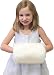 Ivory Girls Faux Fur Hand Muffs, Ivory