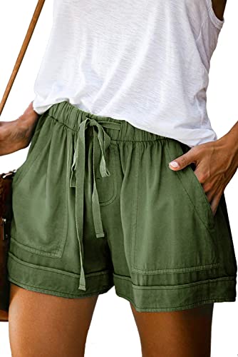 Short d'été léger contre la chaleur avec taille élastique confortable taille L