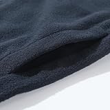 Spring&Gege Kids Lightweight Polar Fleece Jackets Boys Girls Soft Full-Zip Outwear, Navy Blue, Size 9-10 Years - Image 4