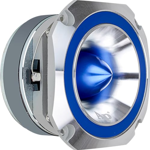Audiopipe Heavy Duty Super Tweeter (ATR-4053-BLUE), 400 Watts, Die Cast Aluminum Frame, Candy Blue, Diamond Chrome Cutting Fnish, 1.5” Kapton Voice Coil, 4-8 Ohms
