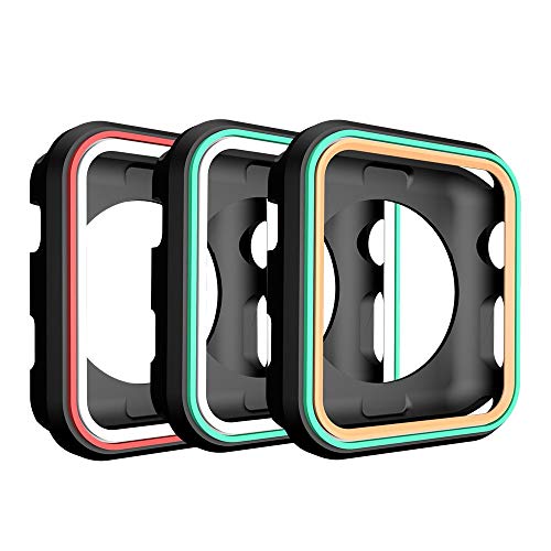 Coque silicone Apple Watch protection antichoc souple 38mm noire