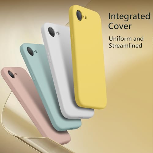 Image of FireNova Magnetic for iPhone 17e Case /iPhone 16e Case, Compatible with MagSafe, [Silicone Camera Protection] Microfiber Lining Phone Case, 6.1 inch, Yellow