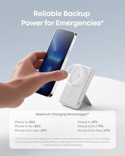 Anker 622 Magnetic Power Bank, 5,000mAh Foldable Wireless Portable Charger - image 4