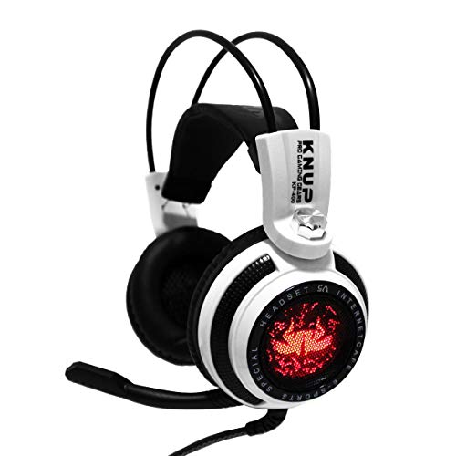 Fone de Ouvido Headset Gamer P2 Cabo 2,2M Knup Branco