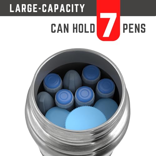 DISONCARE-74H-7-Insulin-Pens-Cooler-Travel-Case-Medical-Travel-Diabetes-Organizer-Medicine-Bag-For-Traveling-TSA-Approved-Ice-Pack-Medication-Cooler-Diabetic-Gifts-Epipen-Carry-Case-With-QR-Medical-ID