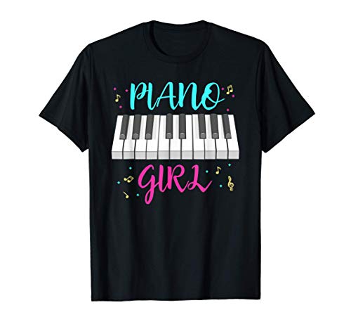 Piano Girl Women Gift Piano T-Shirt