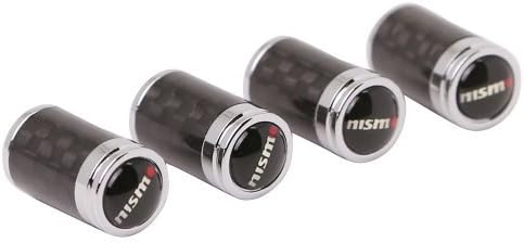Carbon Fiber nismo Sports Style Car Tire wheel Valve stem caps Fit For Nissan All Model 4-pcs set