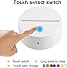 EEEKit 4 Pack 3D Night Light Base + Remote Control + USB Cable, 16 Colors LED Light Show Display Acrylic Light Base, Decorative Lights for Room Shop Restaurant (White)