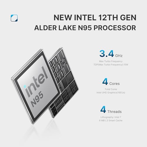 Image of BOSGAME N95 Mini PC Windows 11 Pro,Intel 12th Alder Lake N95 16GB DDR4 RAM 500GB SSD Mini Computers,Small Computer Support 4K Dual Display /USB3.2 /WiFi5 /2.5GbE