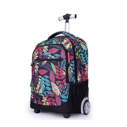 TangDao Mochila de Trolley para niña Mochila con Ruedas escolar Maleta mujeres mochila infantil para viaje bolso mochila escolar con carro (Negro) Cover