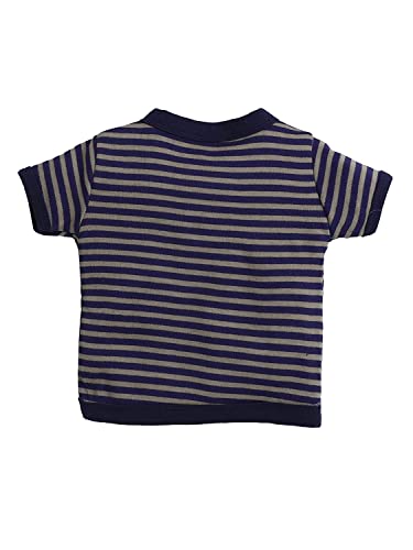 Image of Pooja Baby Baby Boys' & Baby Girls' T-Shirt Hosiery Cotton Clothing Jhabla /Vest Front Open T- Shirt with Snap Buttons Pack Of 4