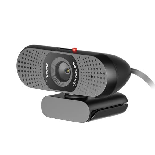 1080P WeGear C100 Webcam w/ Dual Mics & Privacy Cover - image 9