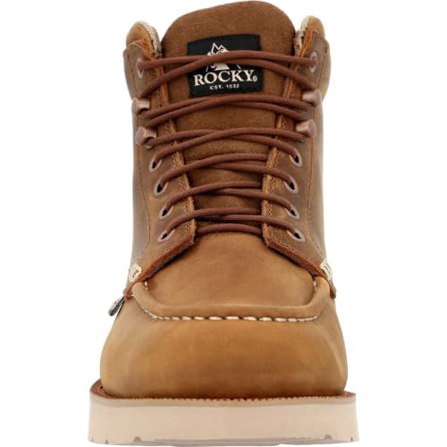 Image of ROCKY MonoCrepe Wedge 6 inch Composite Toe Work Boot, Crazy Horse, Size 14(M)