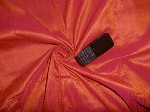 Soie Dupion orange rose anti-plis structurel pour en finir avec les tissus mous