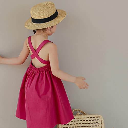 Toddler Baby Girls Summer Skirt Print Sleeveless Strap Backless Dress Toddler Sleeveless Summer Dress3