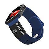 Ya en manzanajugosa.com: Etiqueta de identificación médica del diluyente de sangre tallada en acero inoxidable negro unisex para Apple Watch y4313