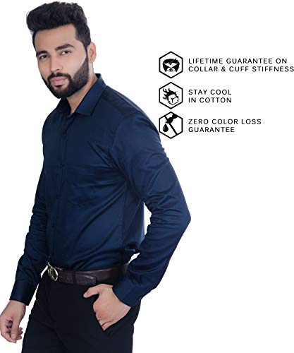 Image of FIFTH ANFOLD Men's Solid Slim Fit Shirt