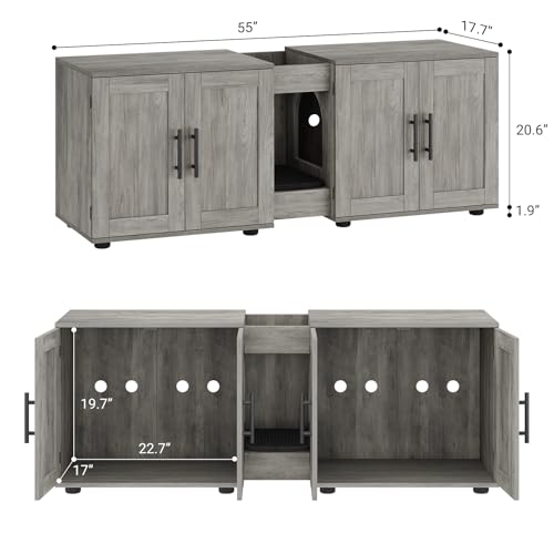 Table d'appoint meuble litière chat pour salon moderne et propre - 6