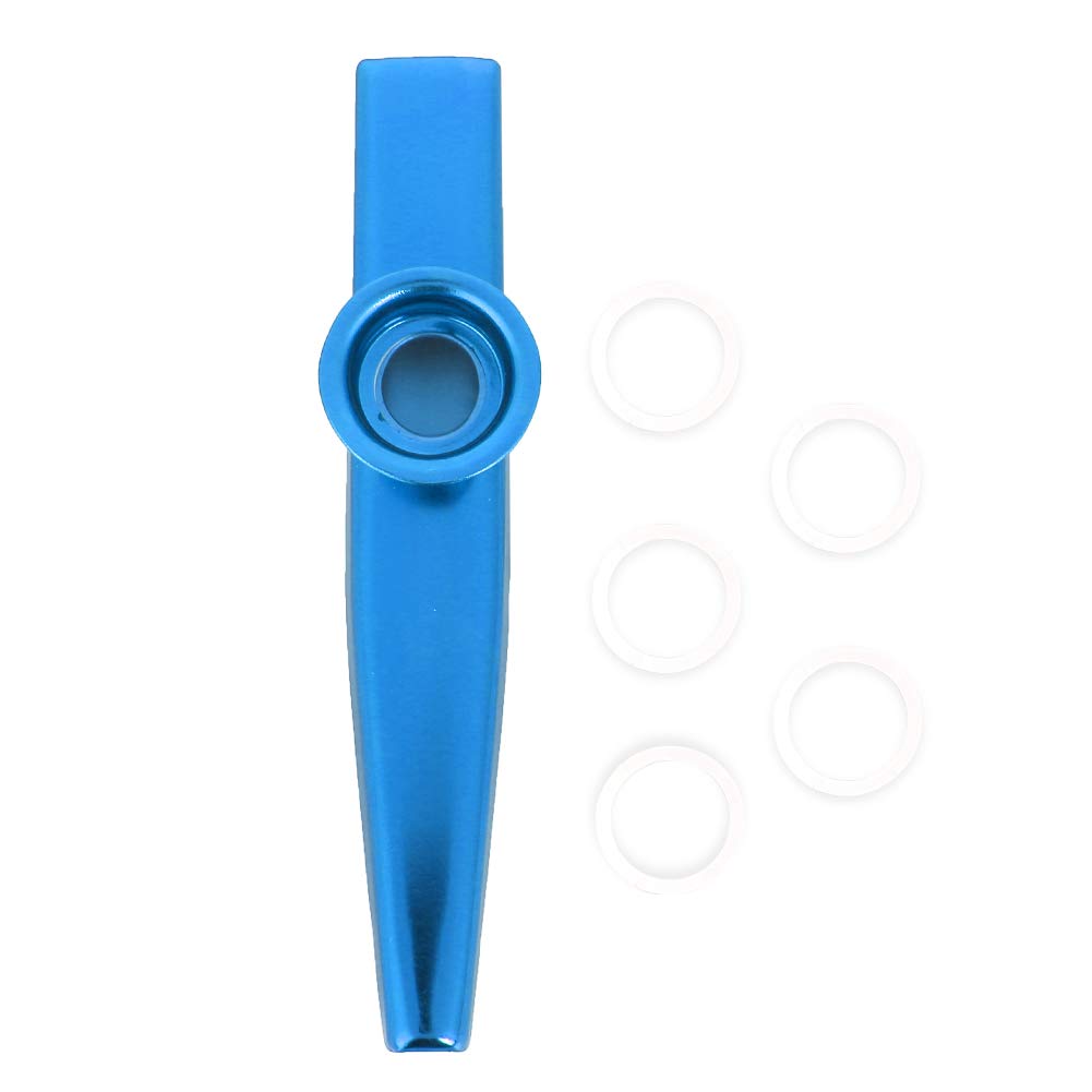 Kazoo Musical Instruments, Aluminum Alloy Kazoo Set, Membrane Harmonica Musical Accompaniment Portable, Easy to Learn, great Musical Partner for Guitar and Ukulele
