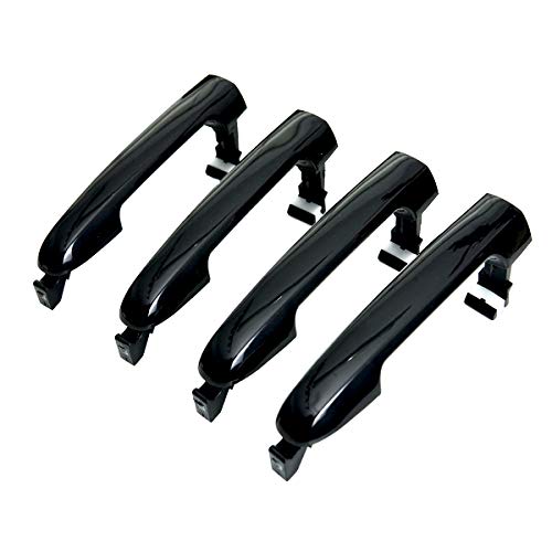 Black Exterior Door Handle Compatible with Hyundai Sonata 2005 2006 2007 2008 2009 2010 Replacement for 82651-3K000 826513K000 Front Driver Passenger Side Rear Left Right