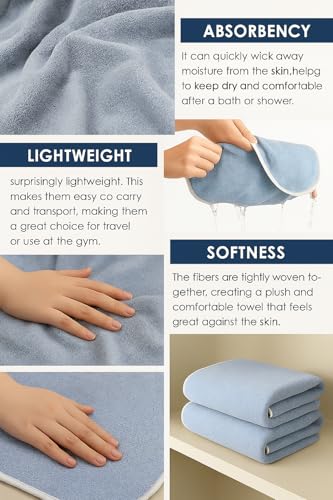 Image of Cortina Jacquard Design MicrofiberTowels for Bath Large Size-Super Soft Coral Fleece Bathing Towel with Hook Quick Dry Super Absorbent-Bath Towel for Men and Women-70x140 cm [ Green ]