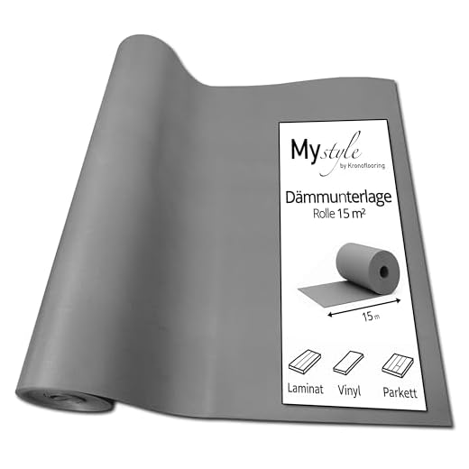 uficell® Kombiunterlage Stärke 3,0 mm - Hohe Trittschalldämmung bis 21 dB(A) und Gehschalldämmung für Laminat- und Parkettböden (60 m² | 4 Rollen)