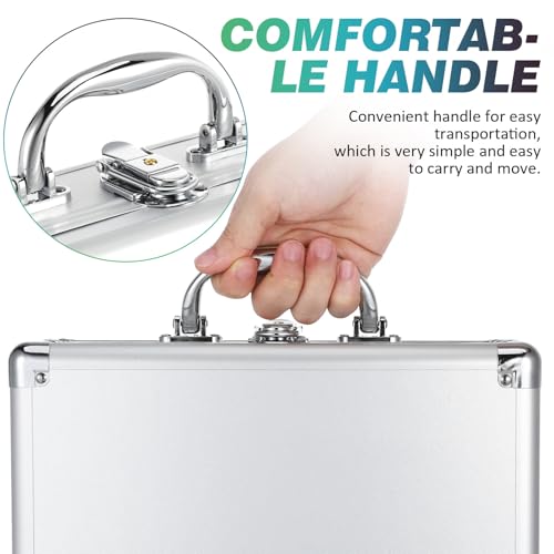 Mallette métallique en aluminium Ciieeo format compact avec serrure