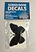 Retractable Screen Door Decals (Stickers) - 5 per Package - Keep Children Safe - Alert Birds, Dogs, Kids - Warn, Protect, Window Safety - Butterfly (Black)