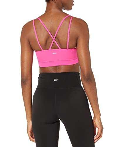 Image of Amazon Essentials Women's Comfy Padded Sports Bra, Active Sculpt Strappy Back, Removable Pads, Moisture Wicking