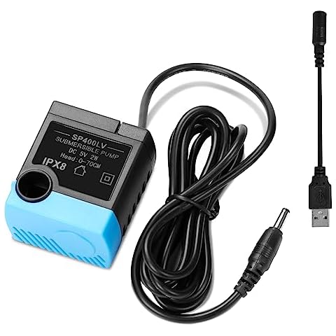 SP-400LV Cat Water Fountain Pump, VinDox USB Plug Replacement Pump Compatible with Drinkwell Ceramic, Butterfly, Seaside, Stainless Steel, 360 Plastic Pet Water Fountain (No USB Adapter) Cover