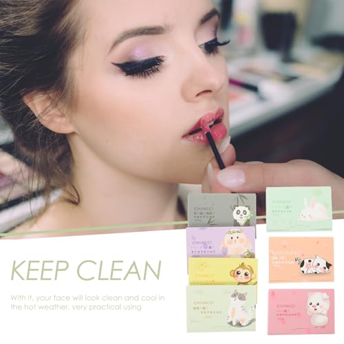 Beavorty 700 peças de papel mata-borrão de óleo facial, folhas de borrão, lenços de limpeza, lenços