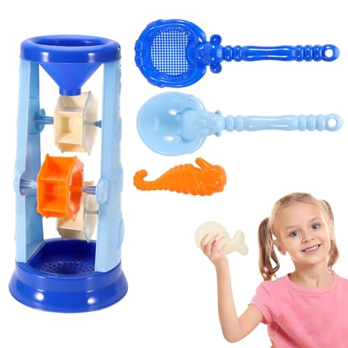 Generisch Juego de juguetes de playa, cubo de juguete de playa con pala, juego de agua con formas para niños a partir de 3 años, actividades al aire libre
