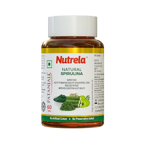 Image of Nutrela Nutrition Spirulina Tablets | High-Protein Superfood | Rich in Vitamins, Minerals & Antioxidants | Boosts Immunity & Energy | Gluten-Free & GMO-Free | Vegan-Friendly
