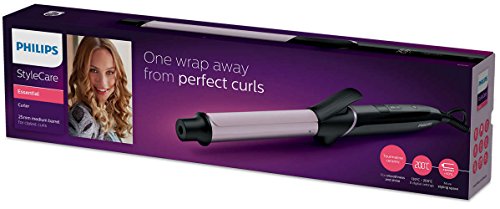 Philips Curler BHB864/03 |25mm Barrel for Defined Curls | Tourmaline Ceramic Coating| 130 C - 200 C Temperature | 8 heat settings