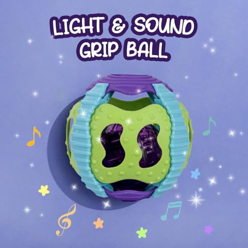 Image of Genie's Toy Bus Activity Musical Ball with Lights & Sounds | Interactive Sensory Toy for Kids| BPA-Free, Soft & Safe Learning Ball for Kids Age 4+ Months
