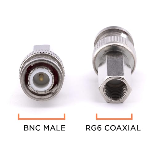 Conectores BNC para cable RG6, pack de 25 unidades miniatura 3