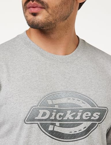 Dickies Men's Short Sleeve Logo Graphic T-Shirt, Heather Gray, M - image 2