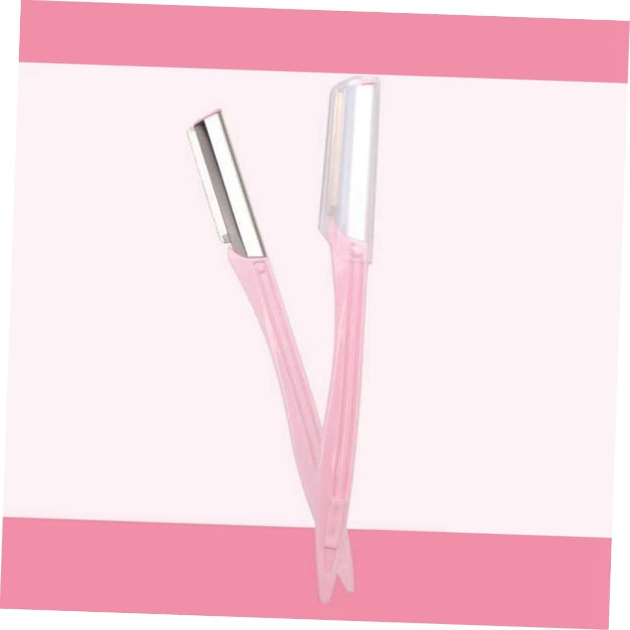 10Pcs Stainless Steel Eyebrow Razor Trimmer for Women Girls Makeup Tool