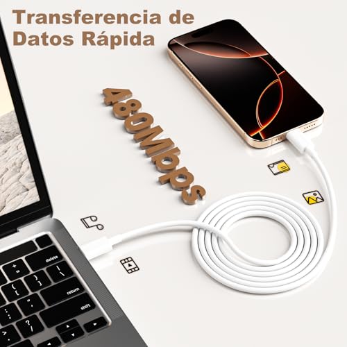 Miniatura 3 de 60w Pd 3.0 Cable Usb C Carga Rápida, 2 Unidades-1m 2m Cable Usb C A Usb C, Tipo C Para Iphone 17 16 15 Pro Plus Pro Max, Para Samsung Galaxy S24 S23 S22, Para Ipad Pro Air Mini Etc