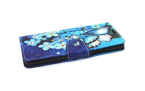 Image of Sharp Icon flip Cover for Oneplus 11R 5G Designer Fancy Printed Wallet flip case Cover - Blue Butterfly