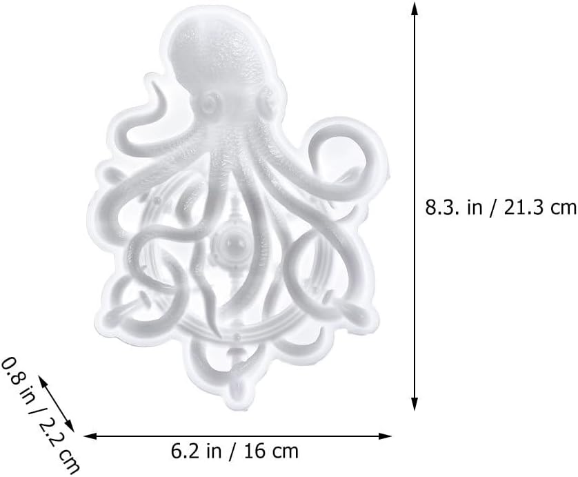Lurrose Epoxy Silicone Molds Decor Animal Candle Mold Delicate Octopus Octopus Craft Making Handmade s s-Shaped s Shape Silicone Crafts