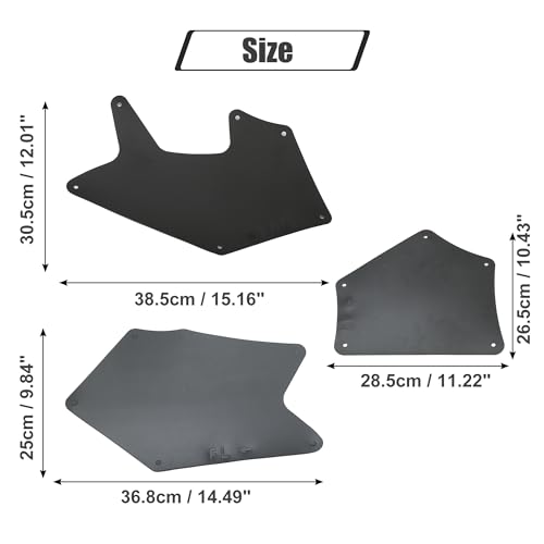 Image of ACROPIX Front Rear Splash Guard Mud Guards Mudflaps Fender Liner Shield Protection Set Fit for Toyota Sequoia with Clips Retainer - Pack of 4 Black