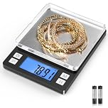 BOMATA 0.01g/1kg Small Digital Gram Scale Jewelry Scale with Larger Display